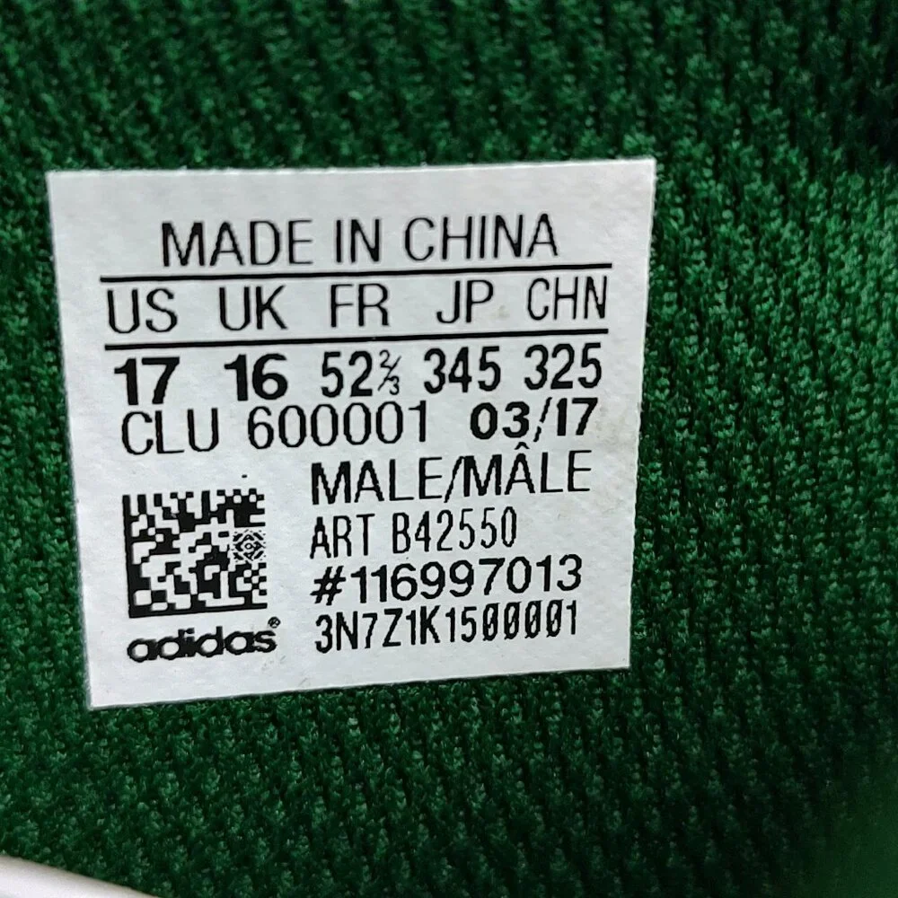 Adidas Mens Football Cleats 17 White Green Shoe Lacrosse Freak X Carbon High - Picture 12 of 14